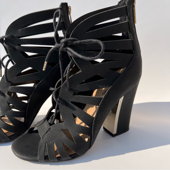 Call It Spring Lace Up Block Heels - Picture 2 of 8